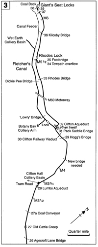 Agecroft to Clifton map